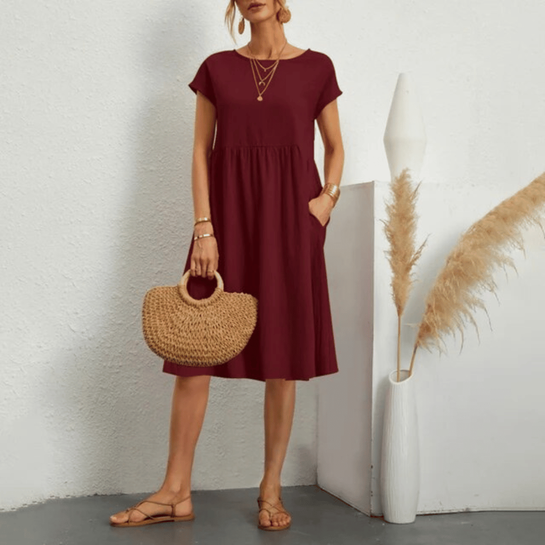 Nina® | Handcrafted tummy-covering Dress