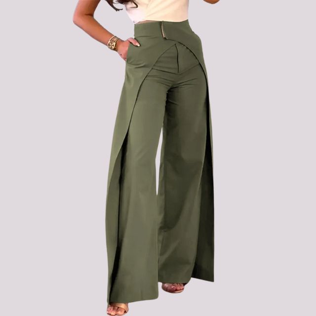 Miranda™ High waisted trousers with wide leg