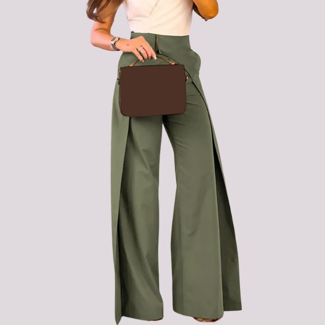 Miranda™ High waisted trousers with wide leg