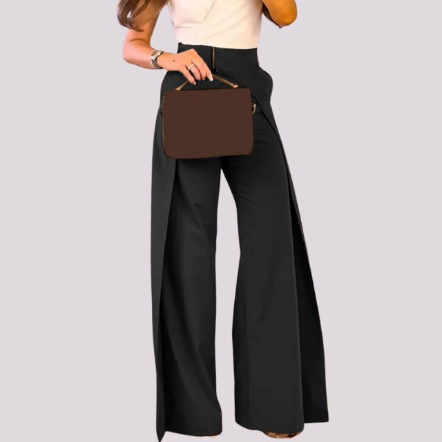 Miranda™ High waisted trousers with wide leg