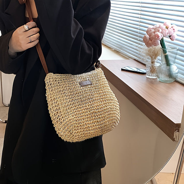 Sienna - Elegant Woven Straw Bag