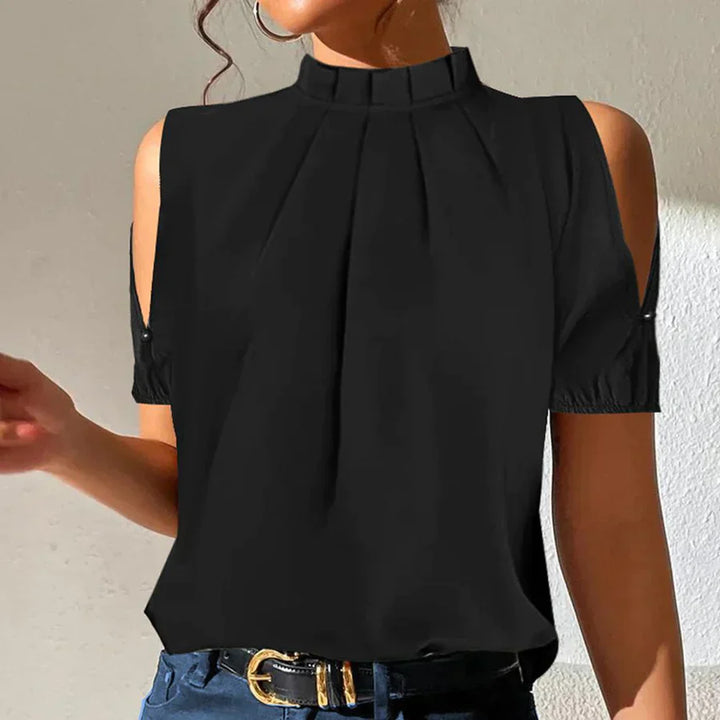 Lola™ Pleated Top with Split Sleeves