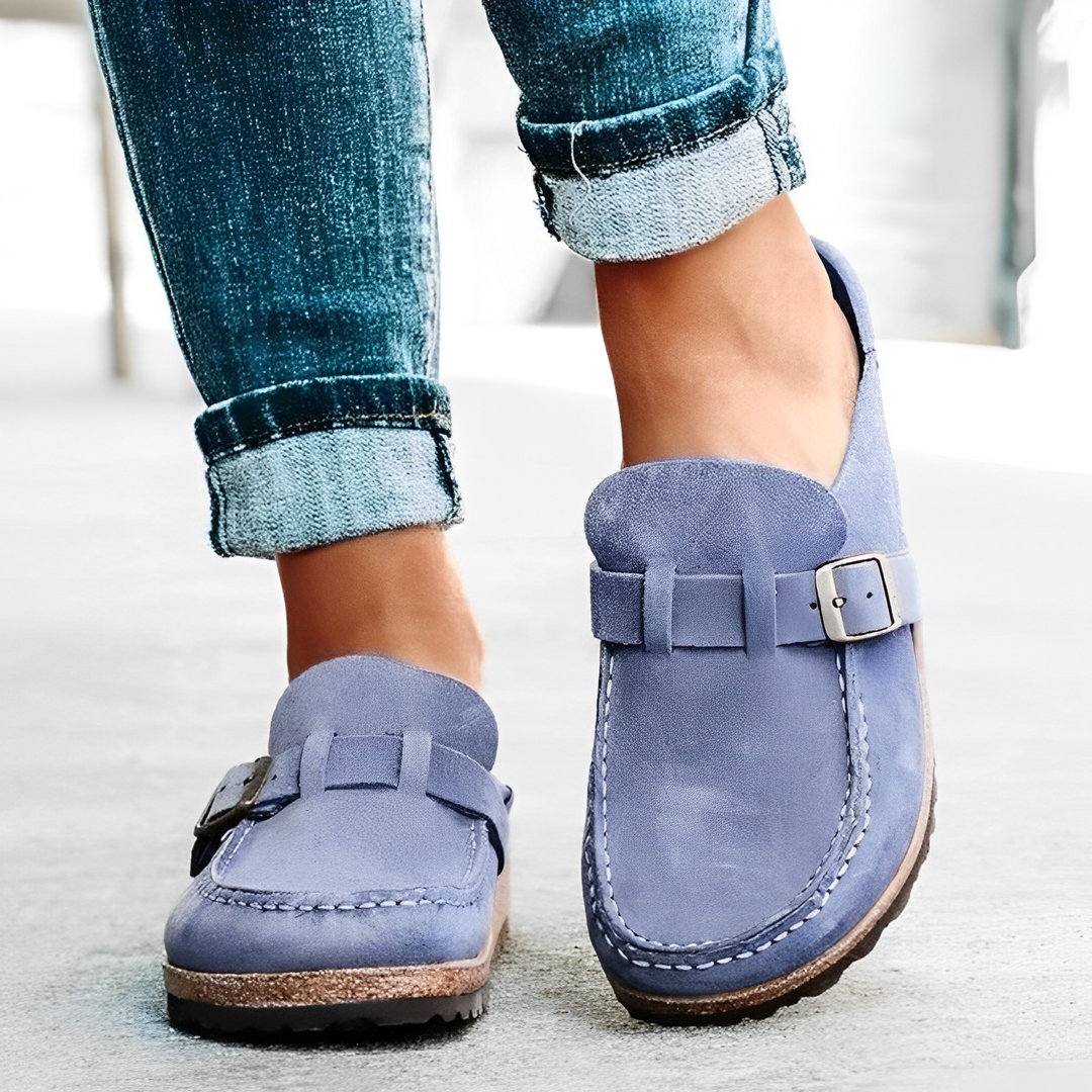 Nora™ | Orthopedic Leather Serenity Slippers