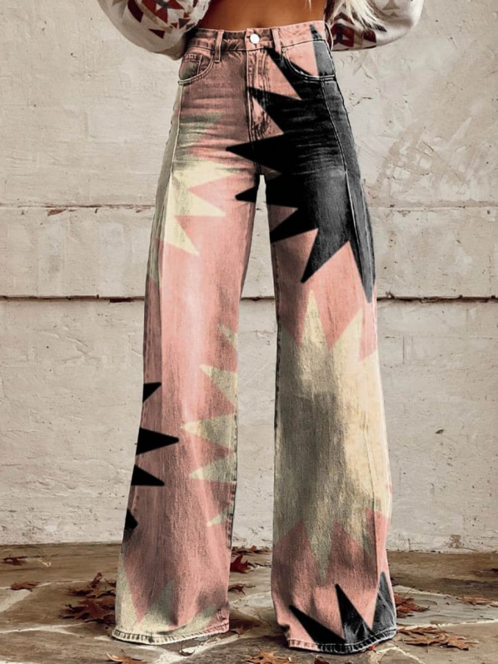 Bertha™ - Pink Explosion Wide Leg Pants