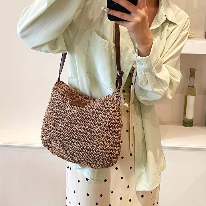 Sienna - Elegant Woven Straw Bag