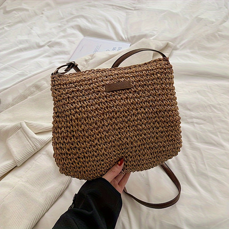 Sienna - Elegant Woven Straw Bag