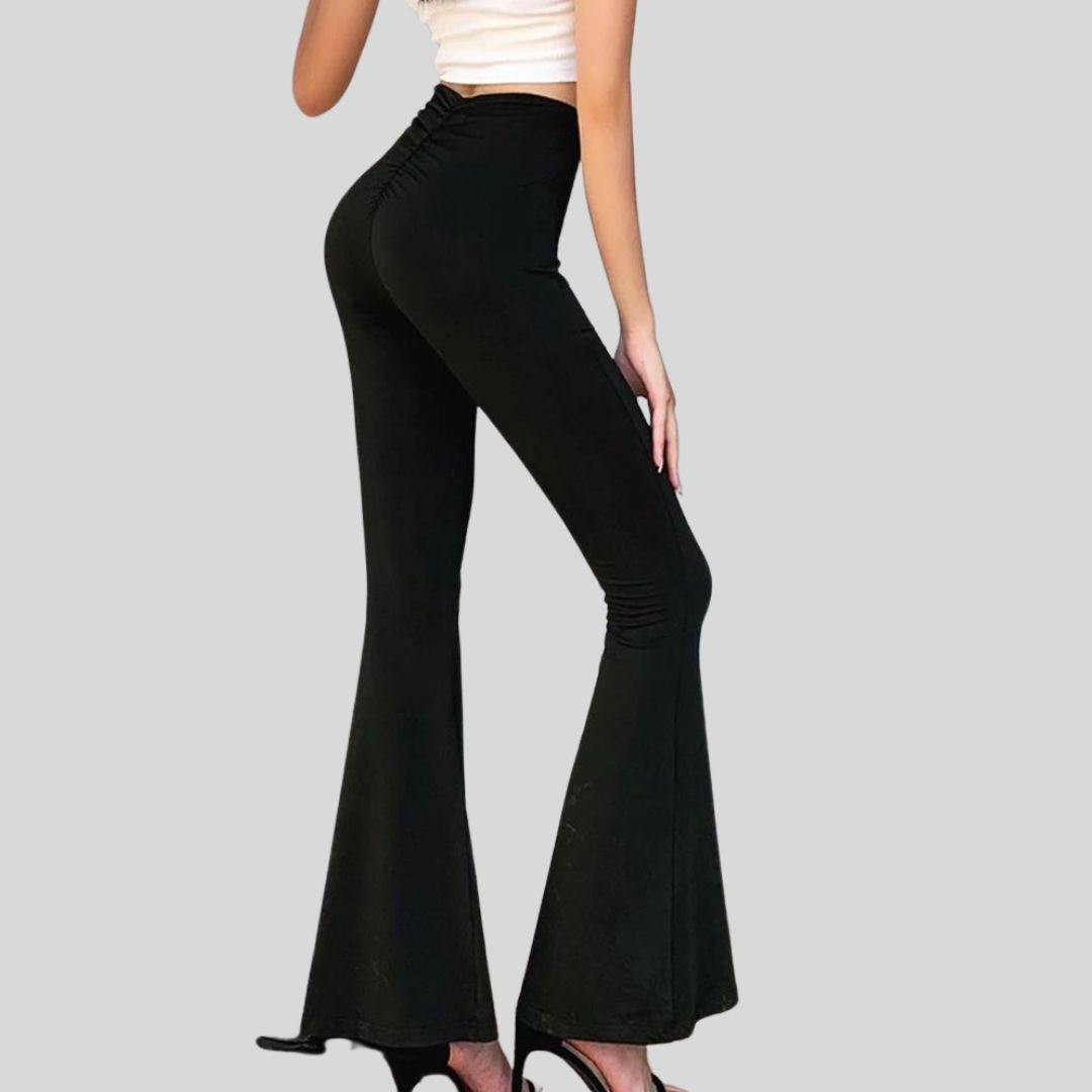 Gabrielle™  Elegant flared trousers with high waist