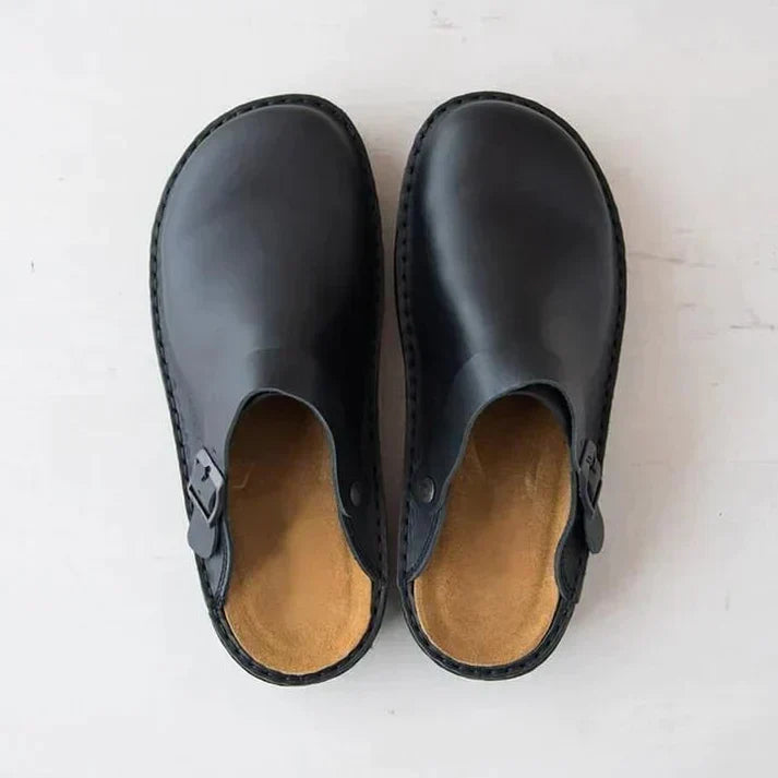 Noah | Orthopedic Leather Comfort Slippers