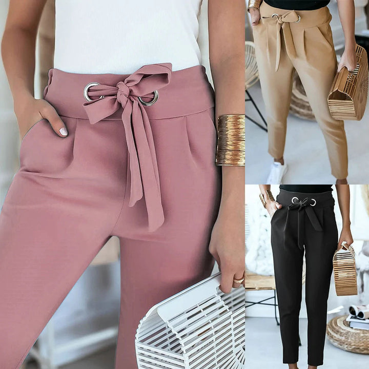 Angelea™ Casual trousers with high waist