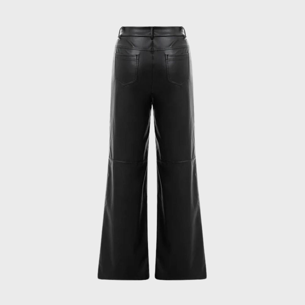 Jaska™ Straight cut leather trousers