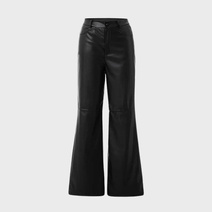 Jaska™ Straight cut leather trousers