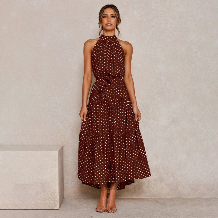 Grazyna™ Elegant long polka dress