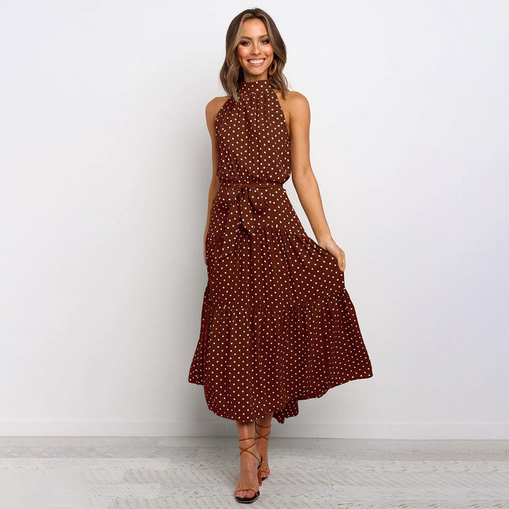 Grazyna™ Elegant long polka dress