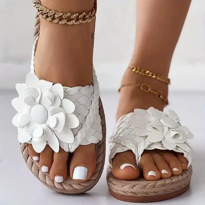 Athena™ floral flat slippers