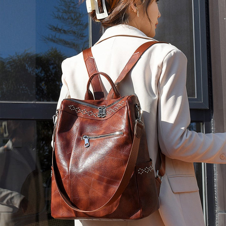 Carina™ | Vintage Leather Backpack