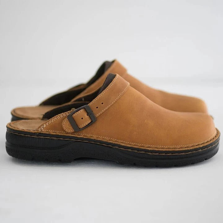 Noah | Orthopedic Leather Comfort Slippers