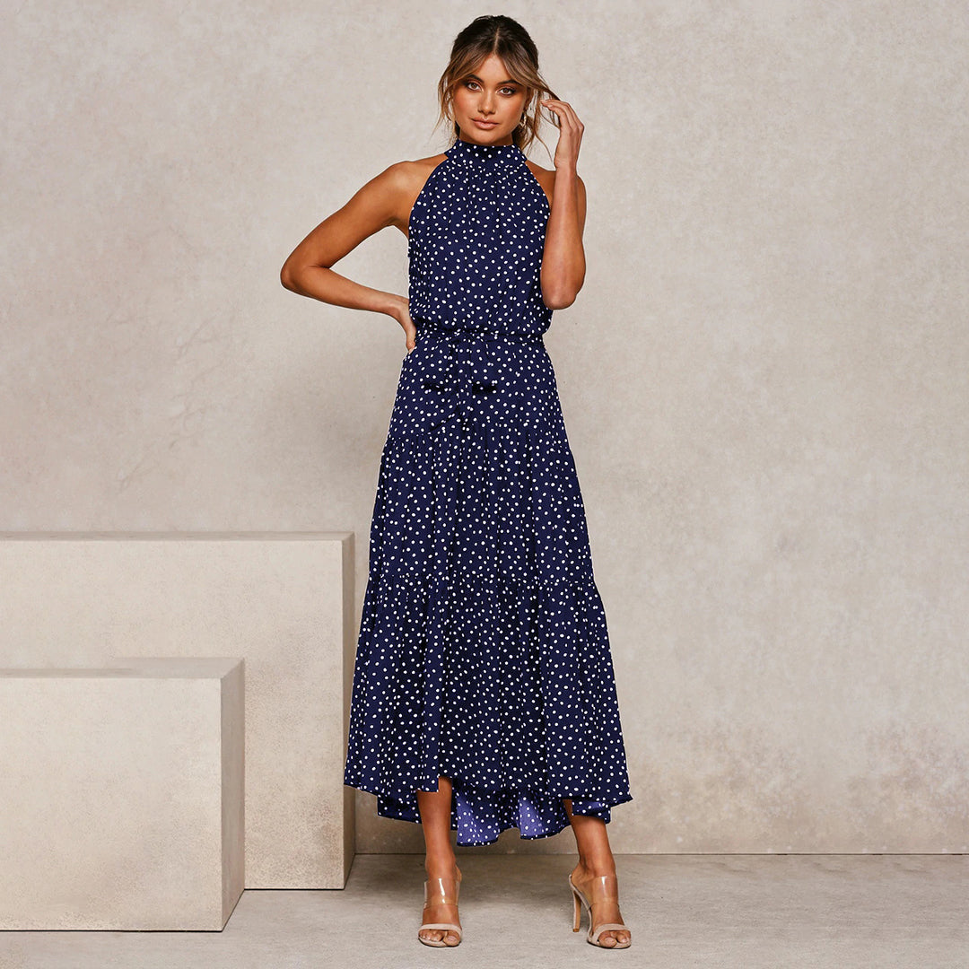 Grazyna™ Elegant long polka dress