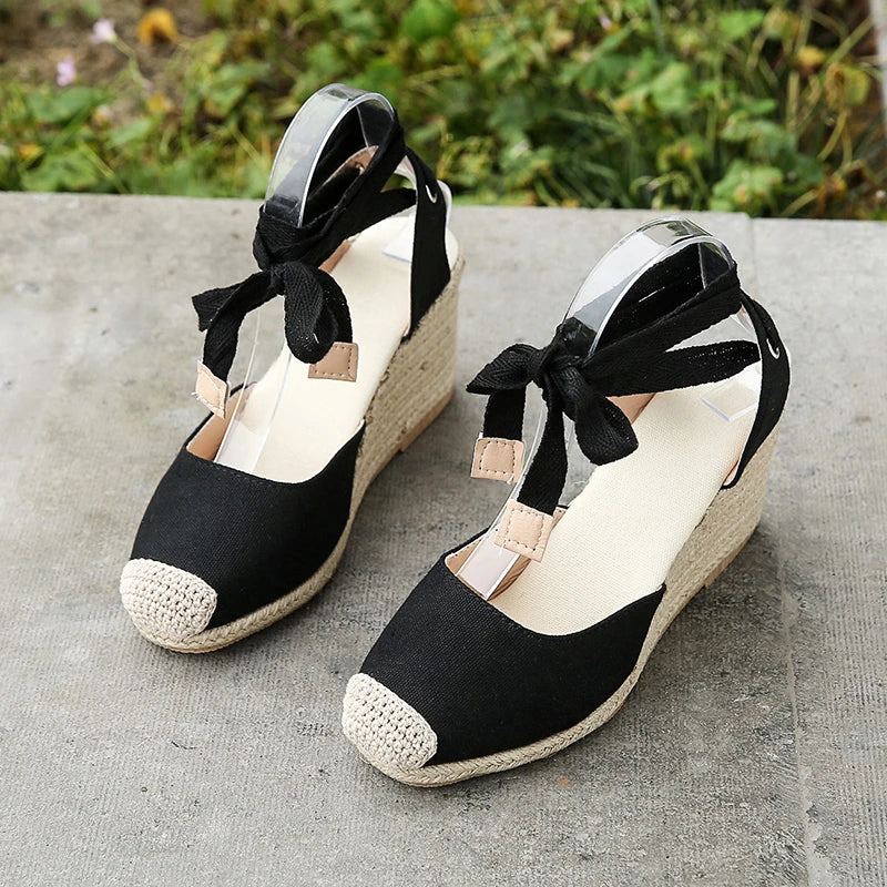 Edith™ Ankle Strap Wedge Casual Sandals