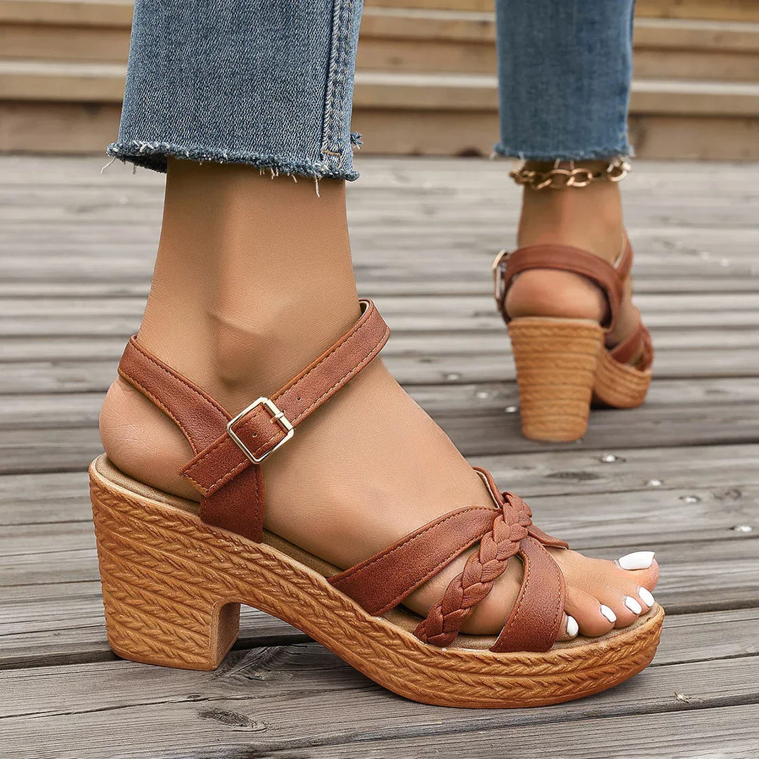 Gianna™ Orthopedic Mid Heel Platform Sandals