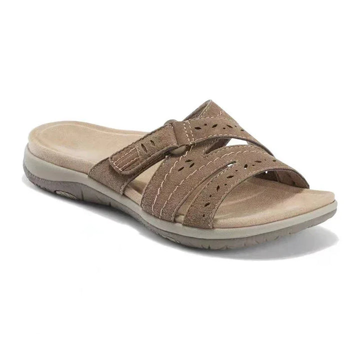 Cora™ Orthopedic Round Toe Buckle Strap Sandal