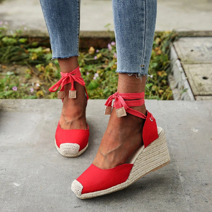 Edith™ Ankle Strap Wedge Casual Sandals