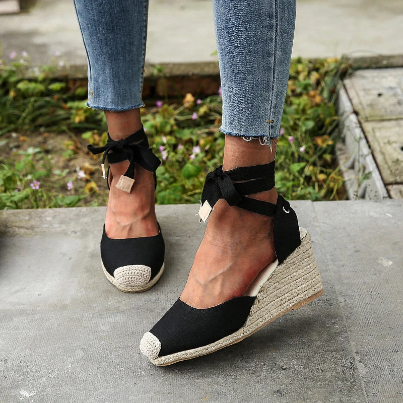 Edith™ Ankle Strap Wedge Casual Sandals