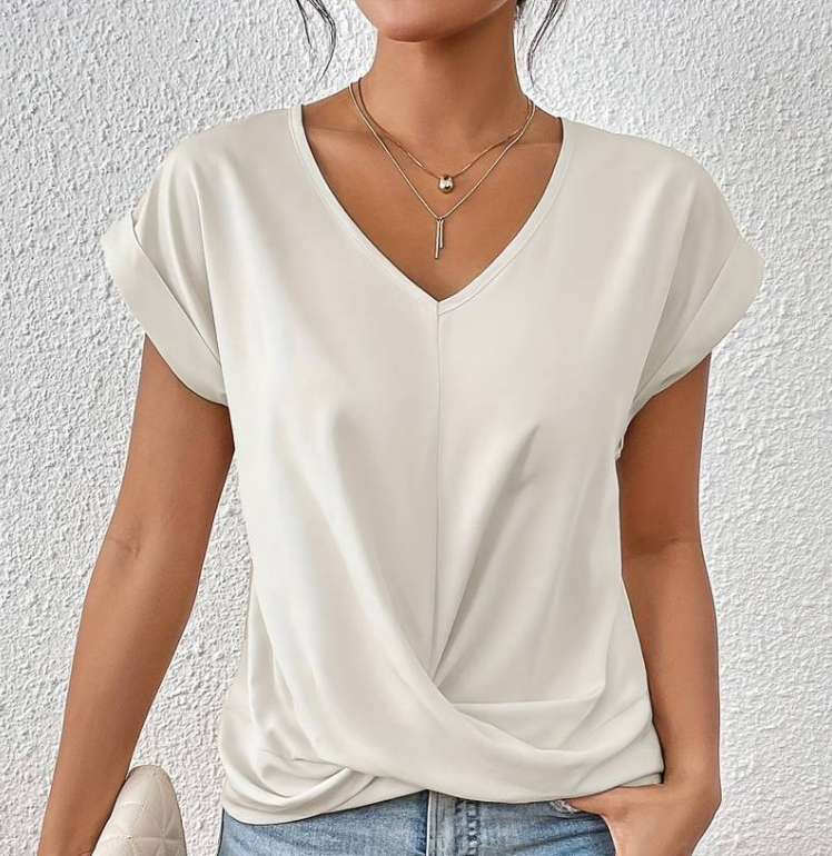 Claire™ Elegant V-Neck Shirt