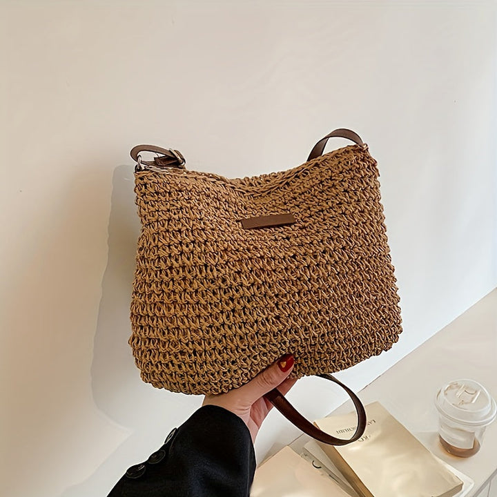 Sienna - Elegant Woven Straw Bag