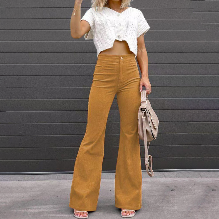 Courtney™ curve fitting flared trousers