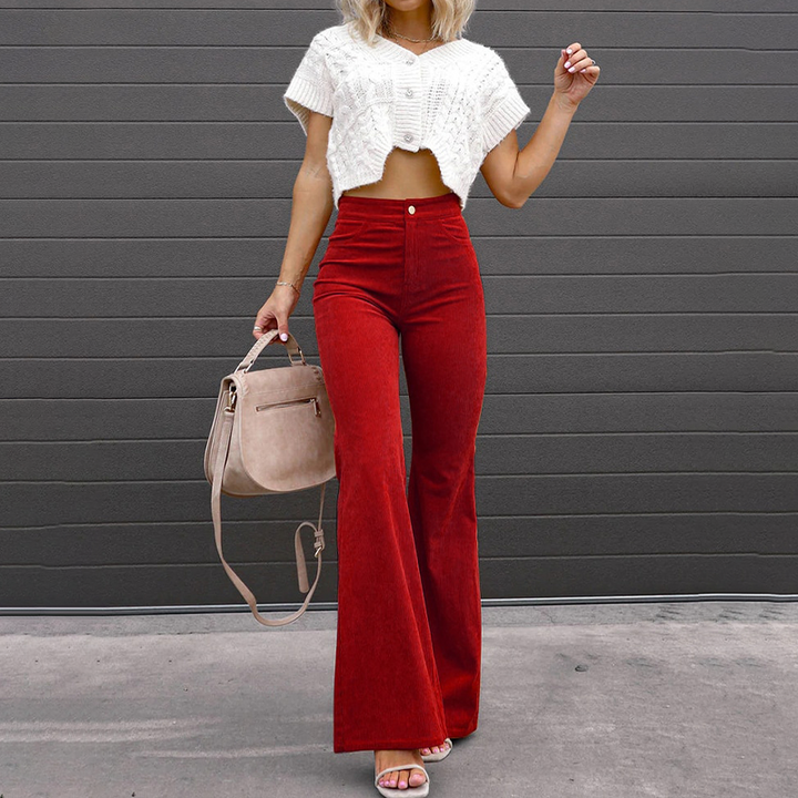 Courtney™ curve fitting flared trousers