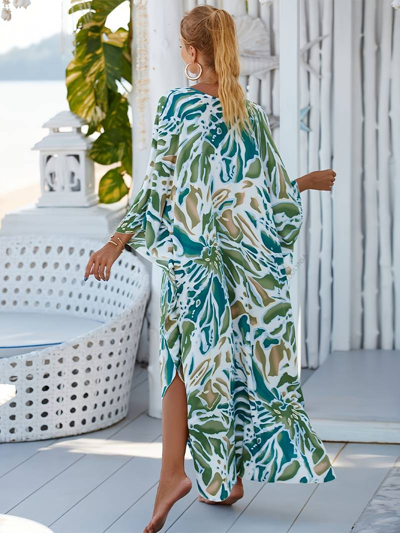 Alessandra - Tropical Bamboo Dress