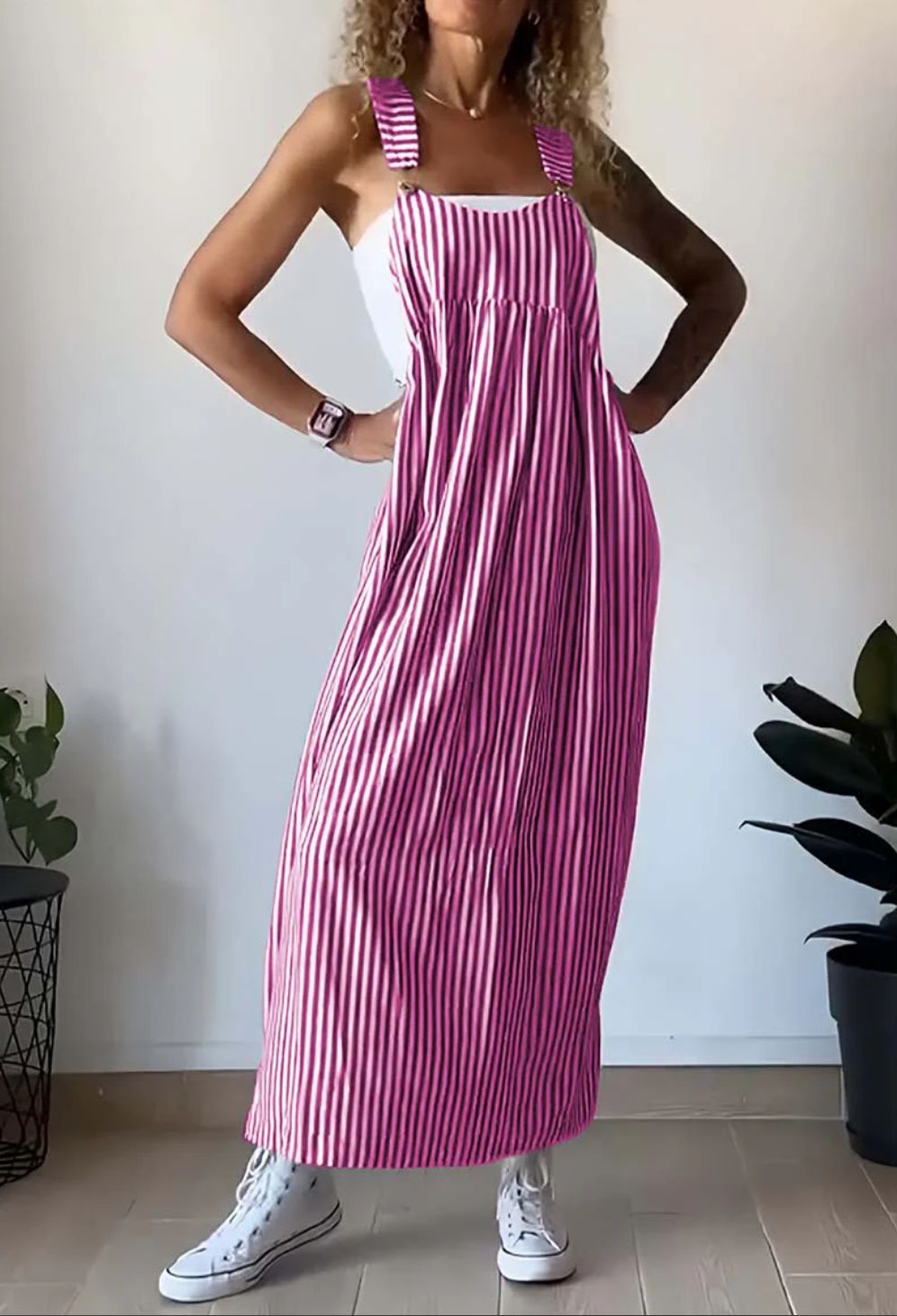 Alice™ | Striped casual jumpsuit dress