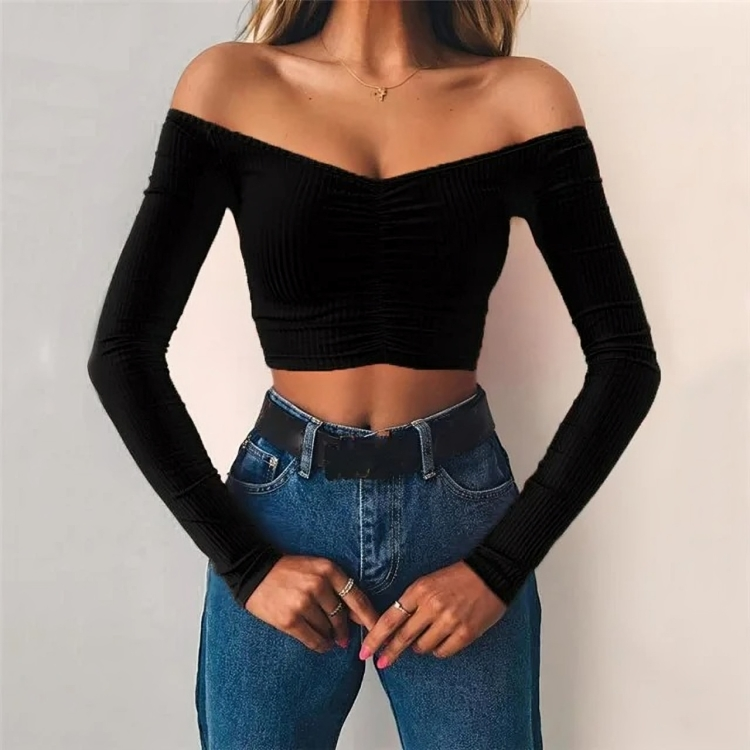 Emelia™ off-shoulder long sleeve