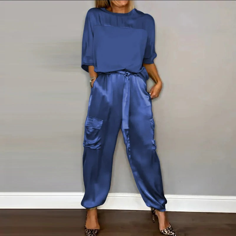 Khloe™ Elegant Top & trousers set