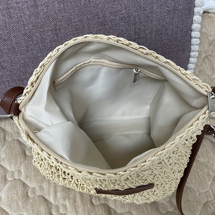 Sienna - Elegant Woven Straw Bag