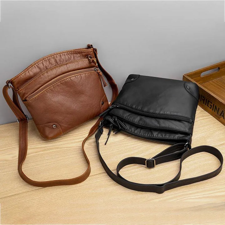 Zoe’s Enduring Elegance | Leather Shoulder Bag