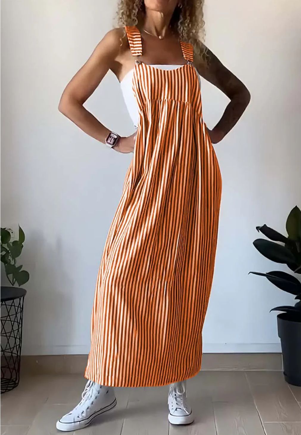 Alice™ | Striped casual jumpsuit dress