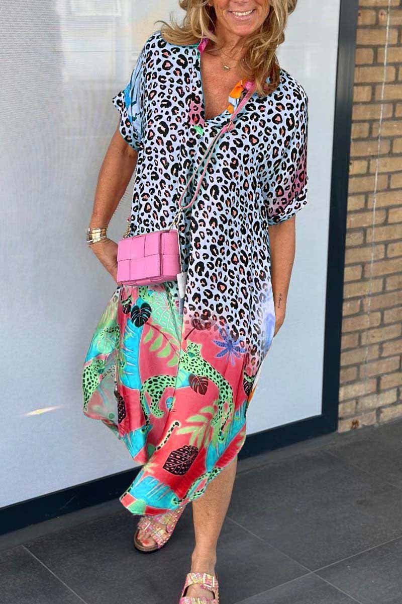 Meagan™ Colourful Leopard Dress