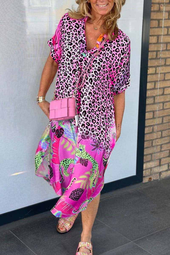 Meagan™ Colourful Leopard Dress