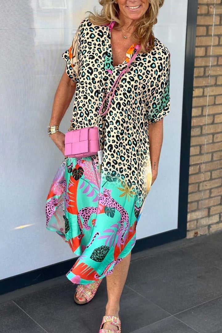 Meagan™ Colourful Leopard Dress