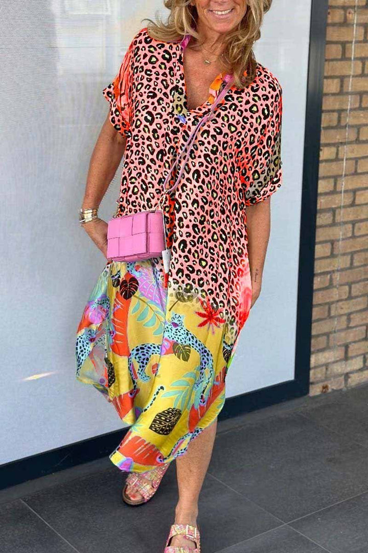 Meagan™ Colourful Leopard Dress