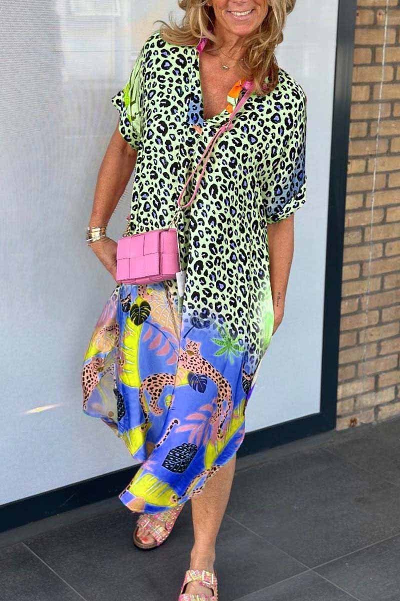 Meagan™ Colourful Leopard Dress