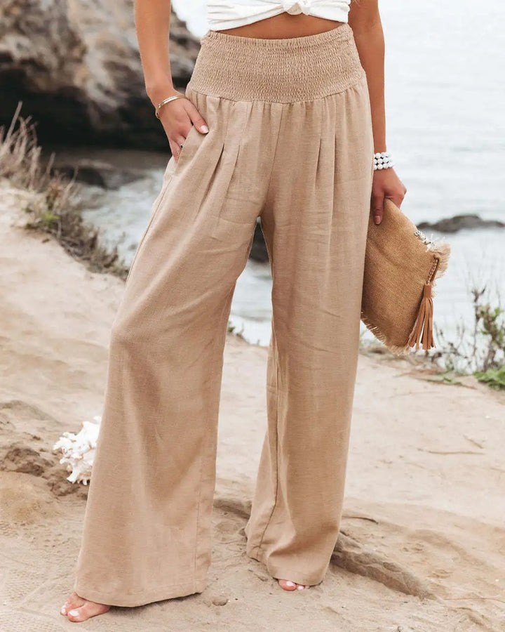 OLIVIA™ | Linen blend Trousers