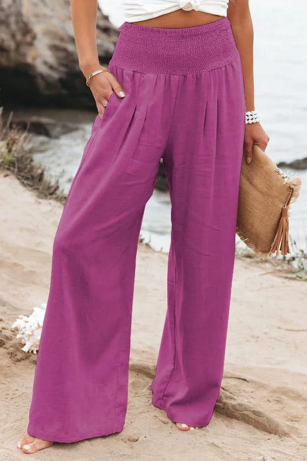 OLIVIA™ | Linen blend Trousers