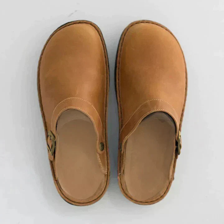 Noah | Orthopedic Leather Comfort Slippers